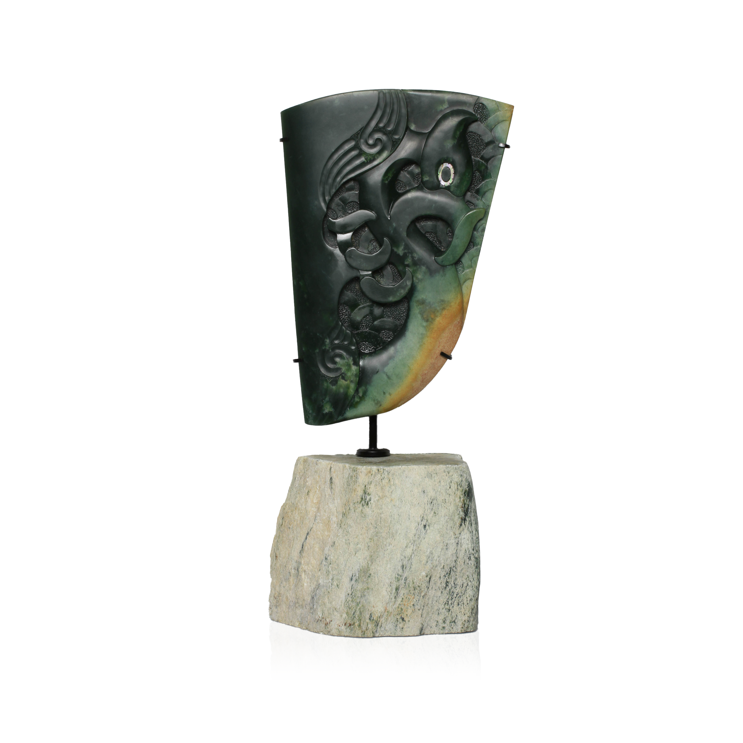 Authentic pounamu New Zealand jade sculpture