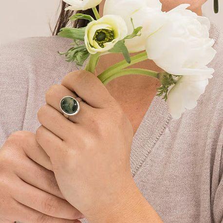 Lady wearing ring