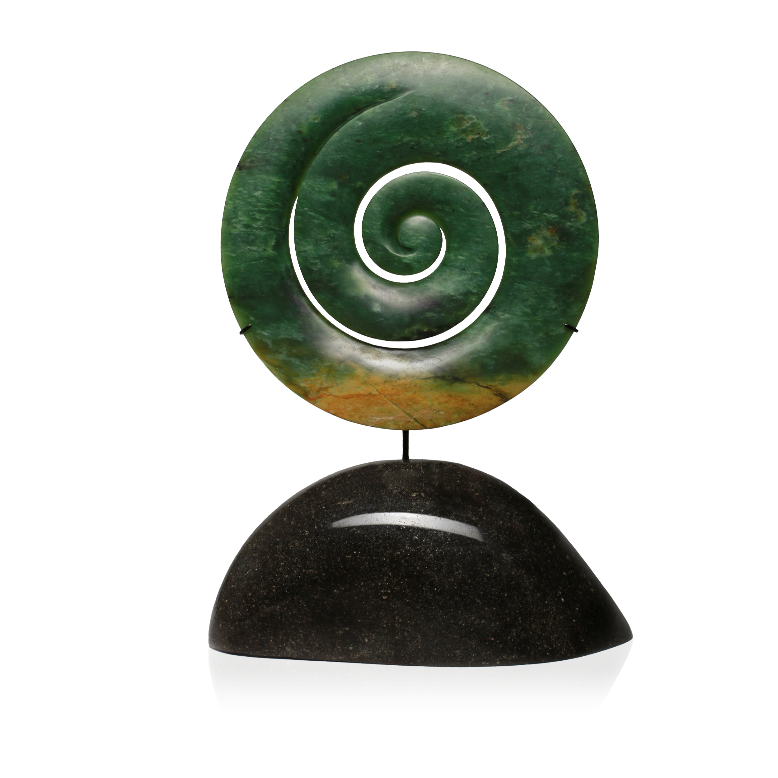 New Zealand Pounamu Koru Sculpture