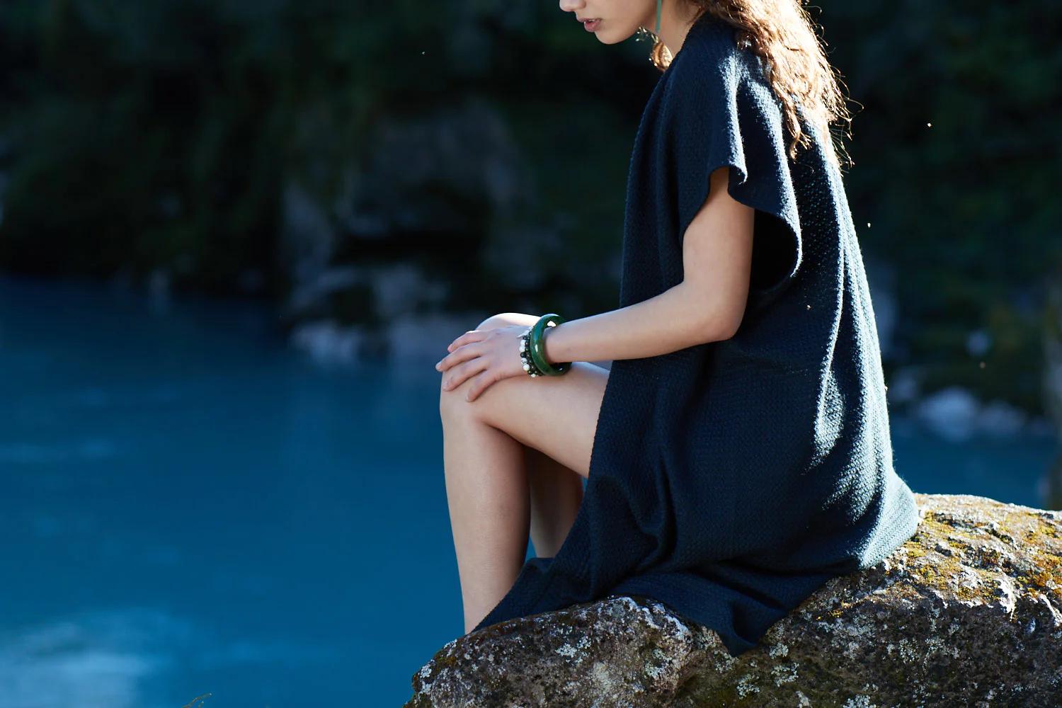 New Zealand pounamu bangle worn in the South Island