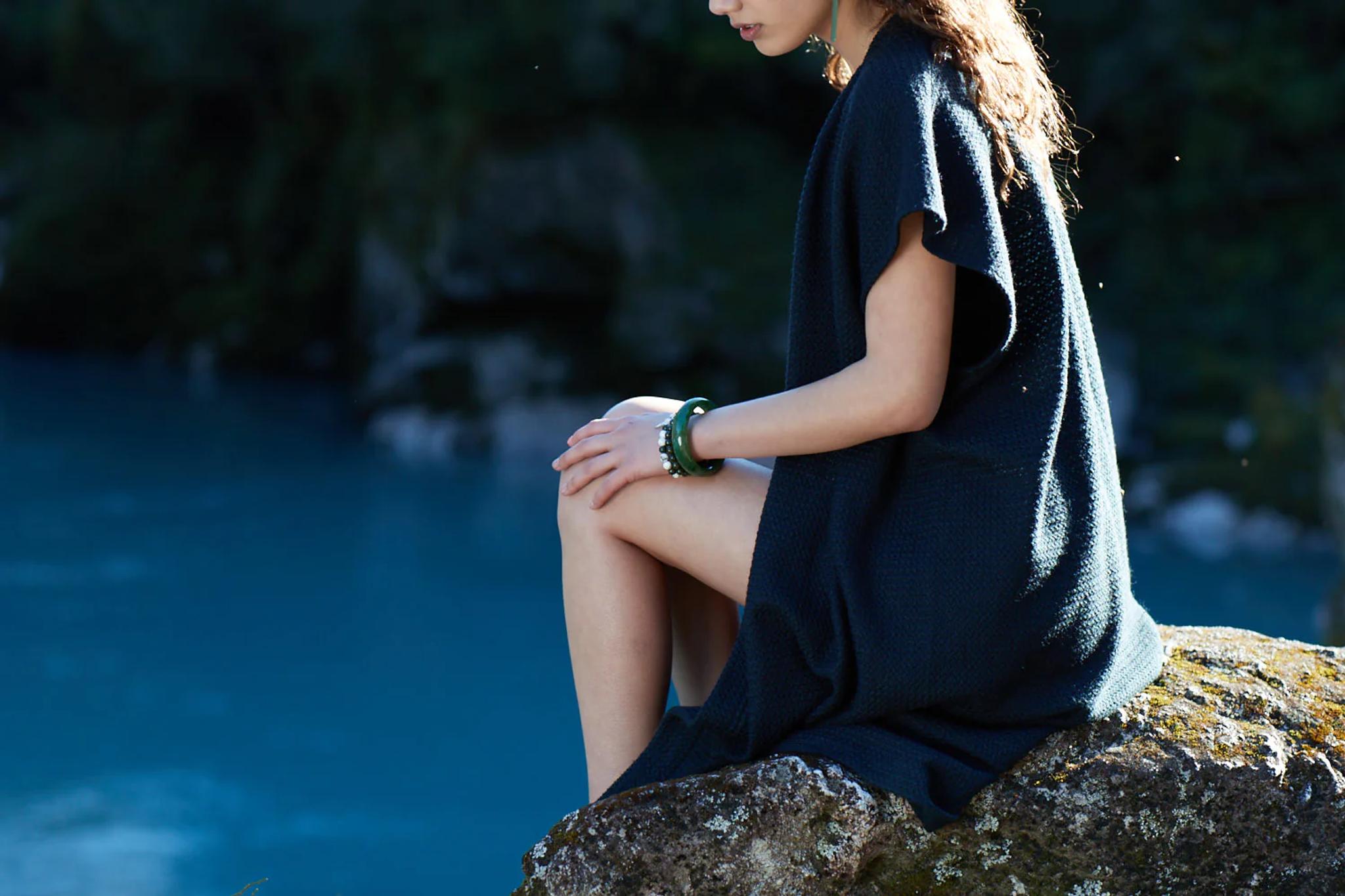 New Zealand pounamu bangle worn in the South Island