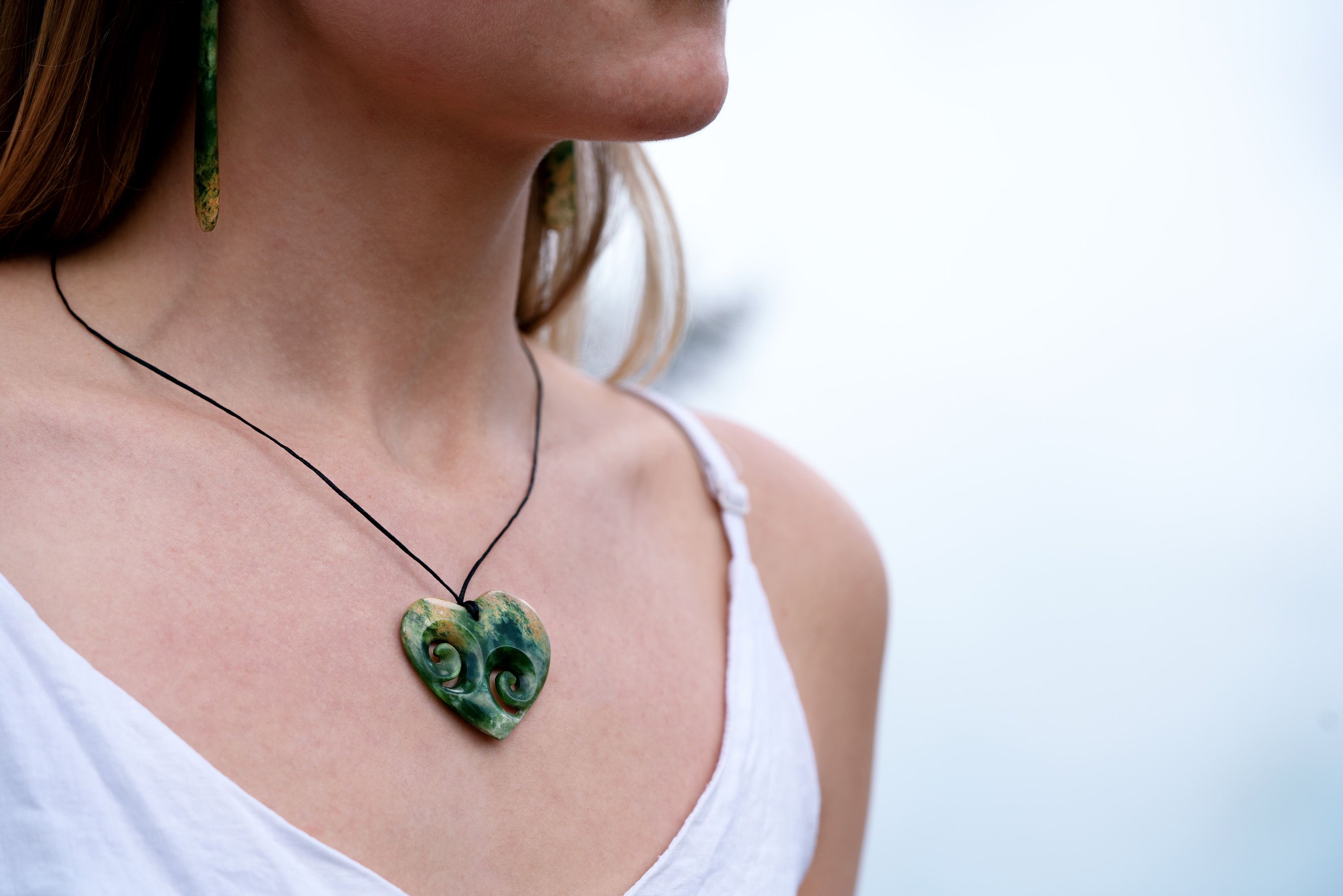 Pounamu heart store necklace