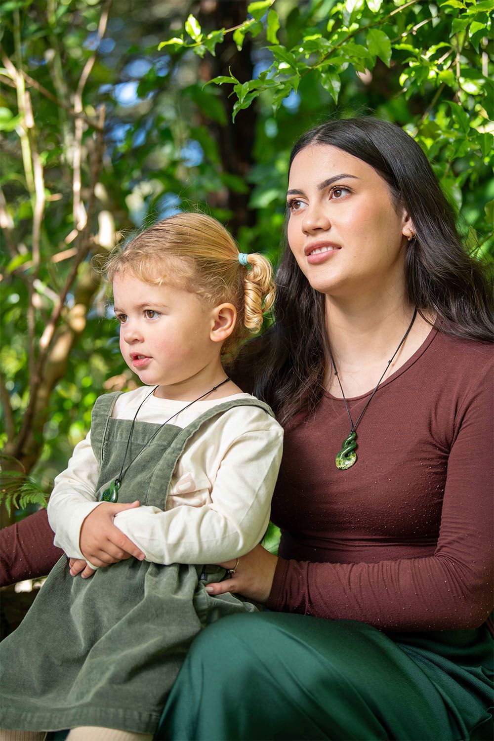 New Zealand Jade Pikorua Twist Necklace | Mountain Jade NZ