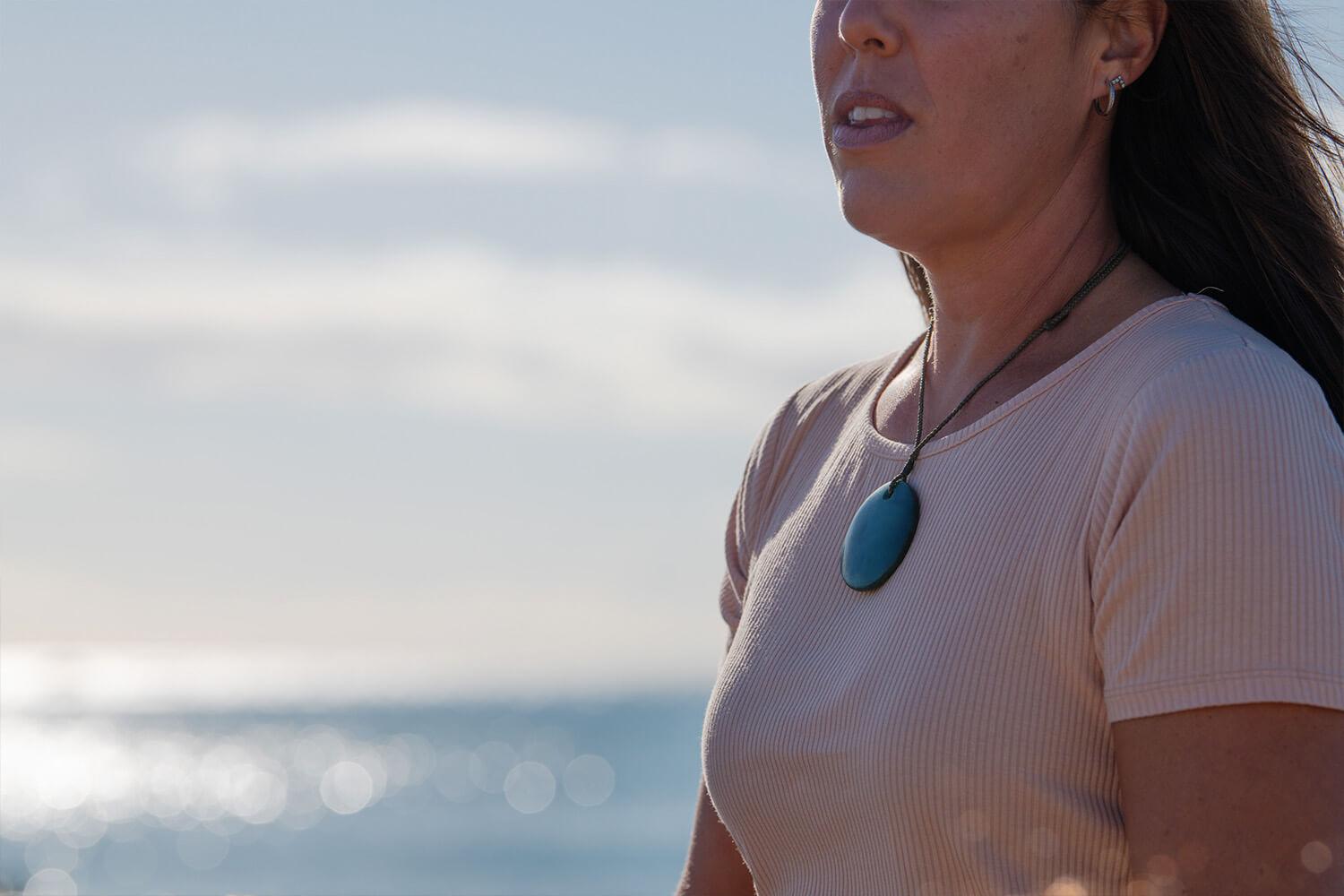 New Zealand greenstone disc design