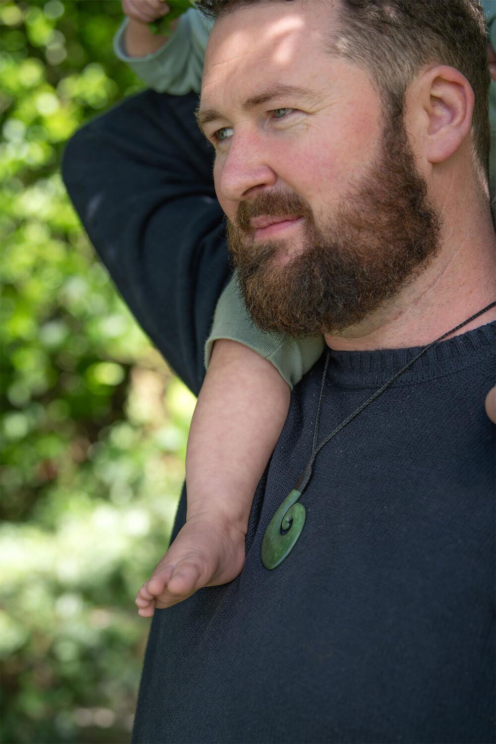 The Hei Matau signifying protection