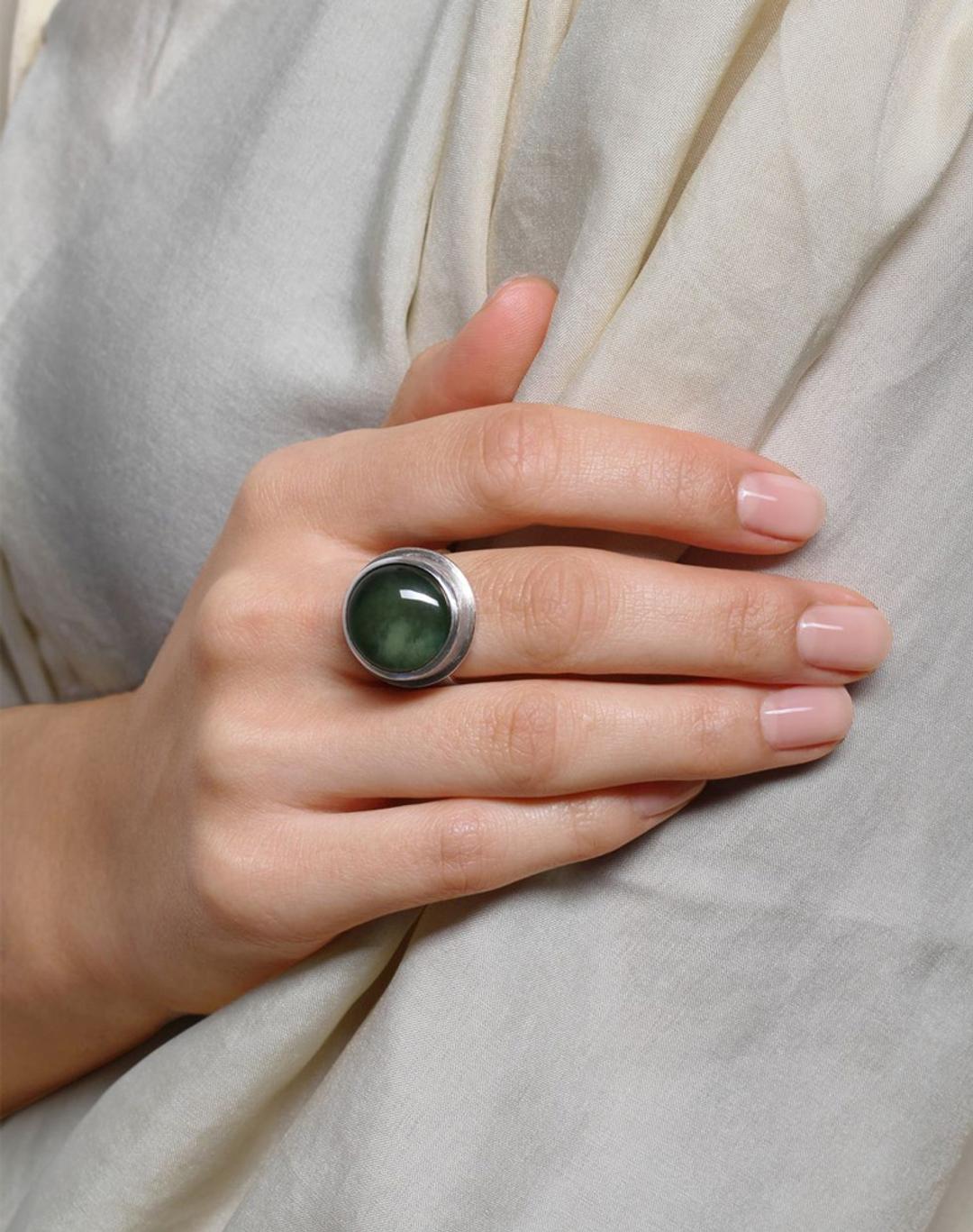 Lady wearing ring