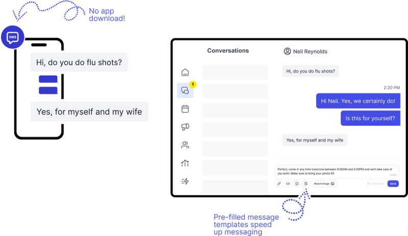Text patients right from from your computer's web browser with TxtSquad Text patients right from from your computer's web browser with TxtSquad