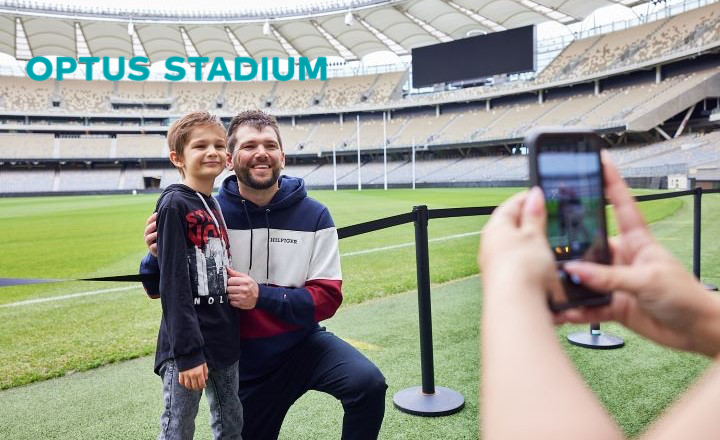 20% OFF ALL TOURS AT OPTUS STADIUM Background