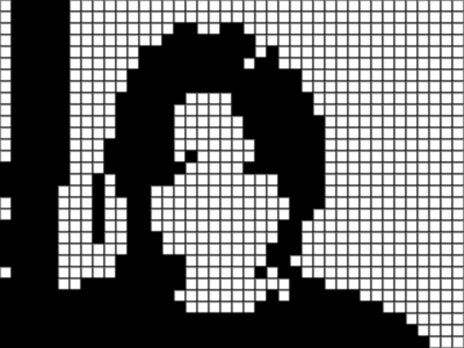 Manipulating webcam pixels to black and white