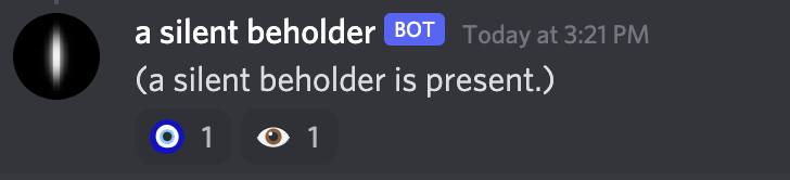 A discord bot that secretly watches you