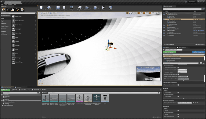 Failed attempt to import a blender mesh as a level in unreal
