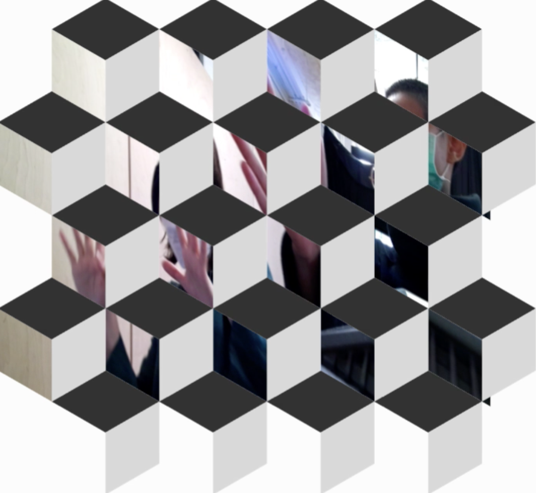 Cube mirrors in p5.js with En Tung Liu