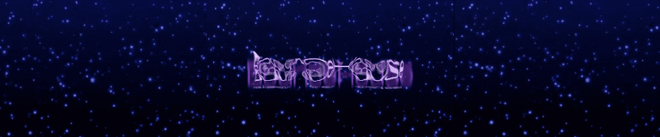 Banner image of BounceHouse with blurred text and starry background