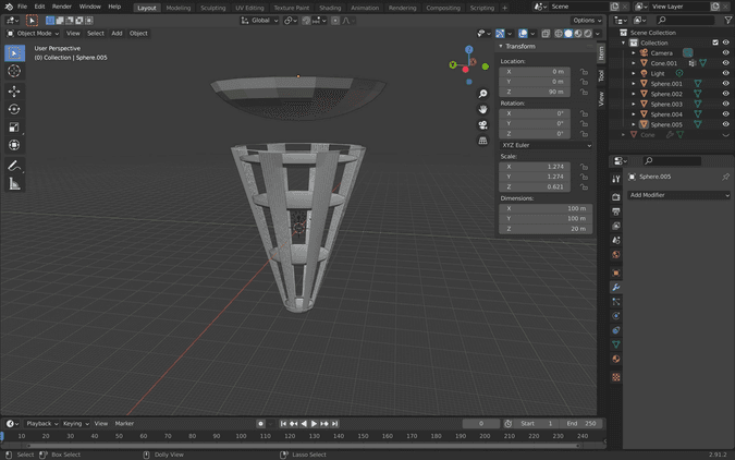 Work-in-progress implementation of the initial level design in Blender