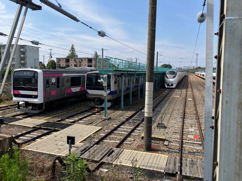 勝田車両センターに並ぶE501系・E531系・E657系の車両