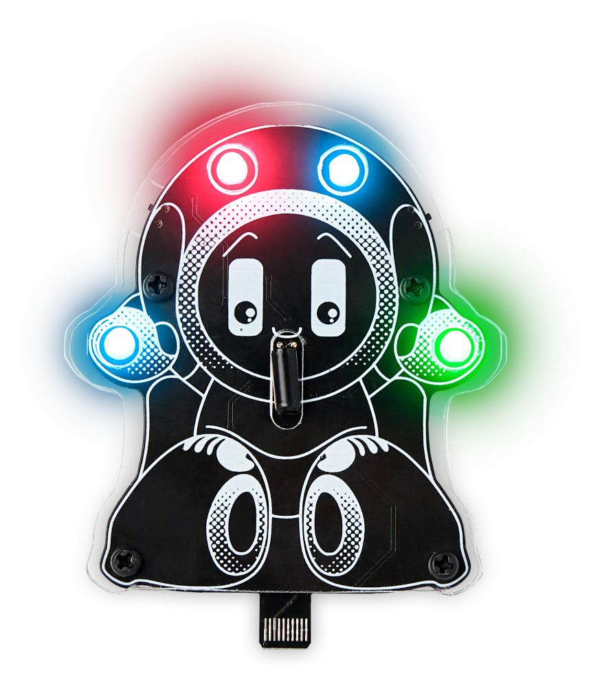 CircuitMess Robby on a transparent background