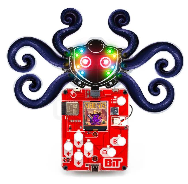 CircuitMess Artemis attached to Bit