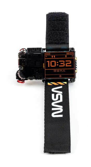 CircuitMess NASA Artemis Watch on a white background
