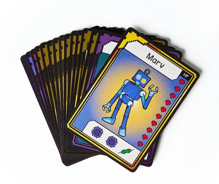 CircuitMess Bit Expansion Marv cards on a white background.