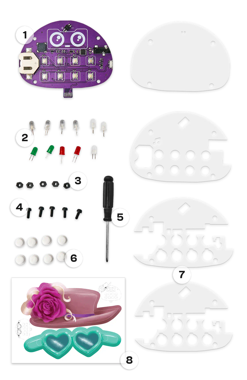 CircuitMess Buttons components