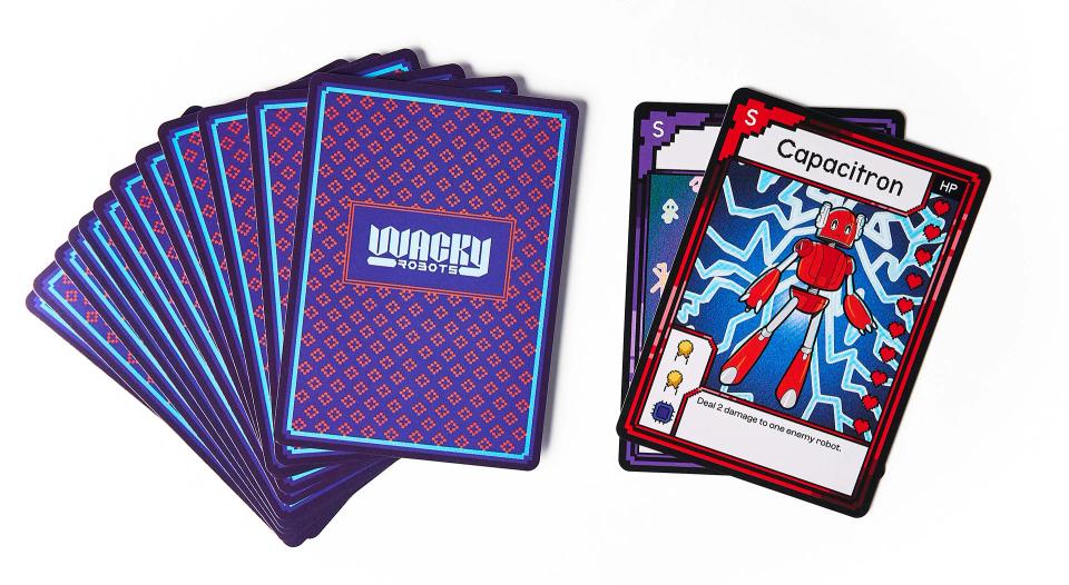 CircuitMess Bit Expansion Capacitron cards on a white background.