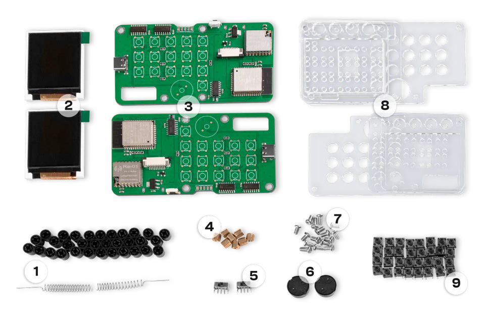 CircuitMess Chatter components