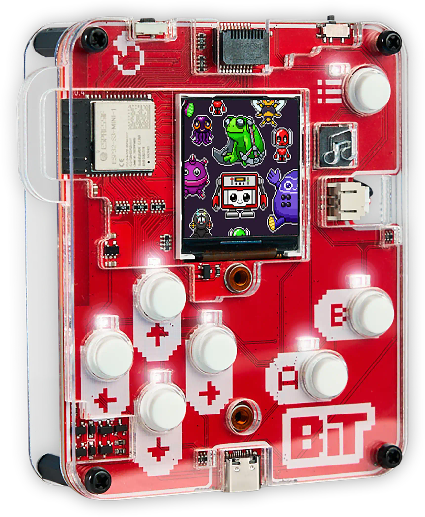 CircuitMess Bit on a transparent background