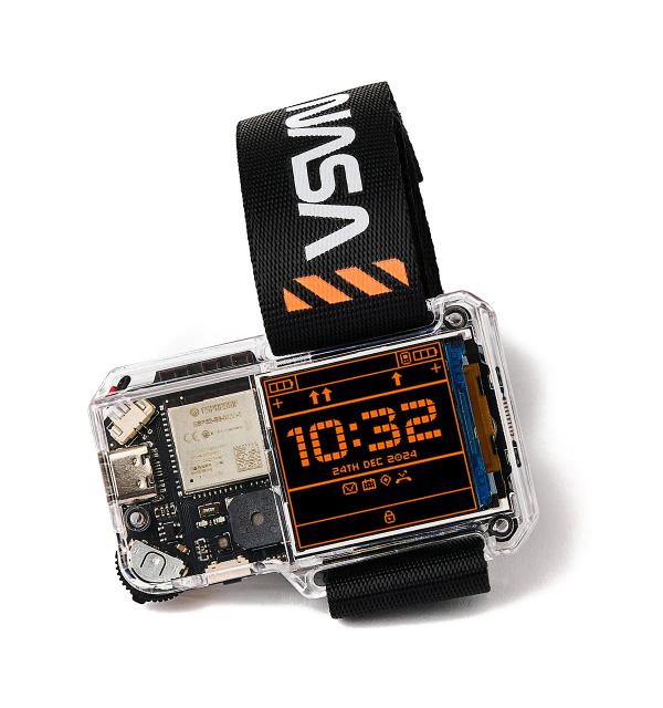 CircuitMess NASA Artemis Watch 2.0 on a white background