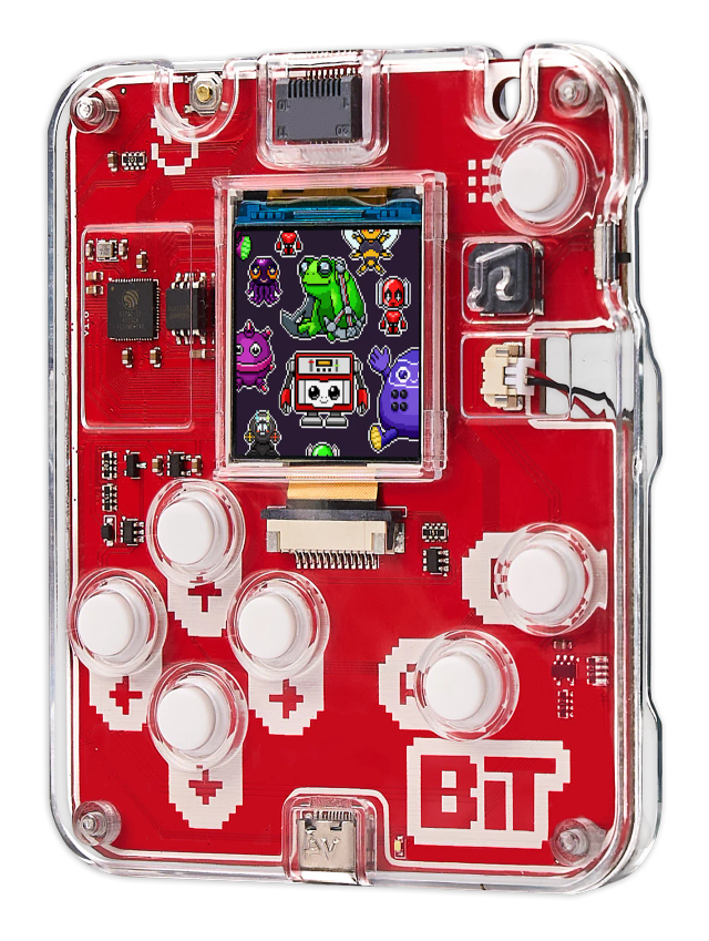 CircuitMess Bit 2.0 on a transparent background