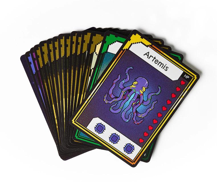 CircuitMess Bit Expansion Artemis cards on a white background.