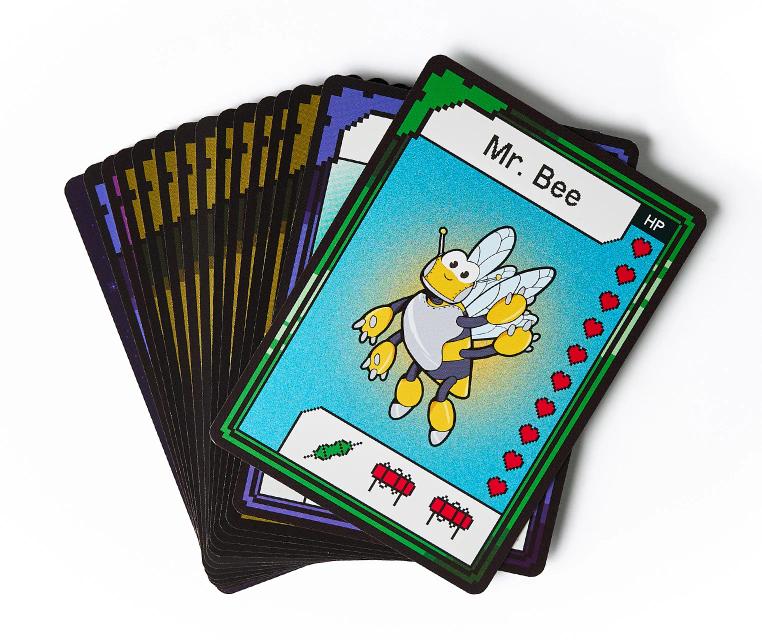 CircuitMess Bit Expansion Mr. Bee cards on a white background.