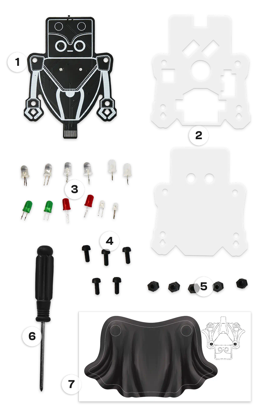 CircuitMess Resistron components