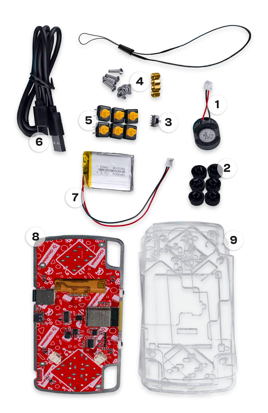 CircuitMess ByteBoi components