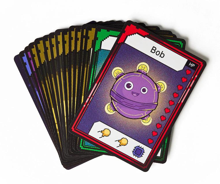 CircuitMess Bit Expansion Bob cards on a white background.