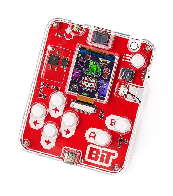 CircuitMess Bit 2.0 on a white background