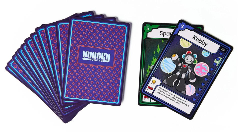 CircuitMess Bit Expansion Robby cards on a white background.