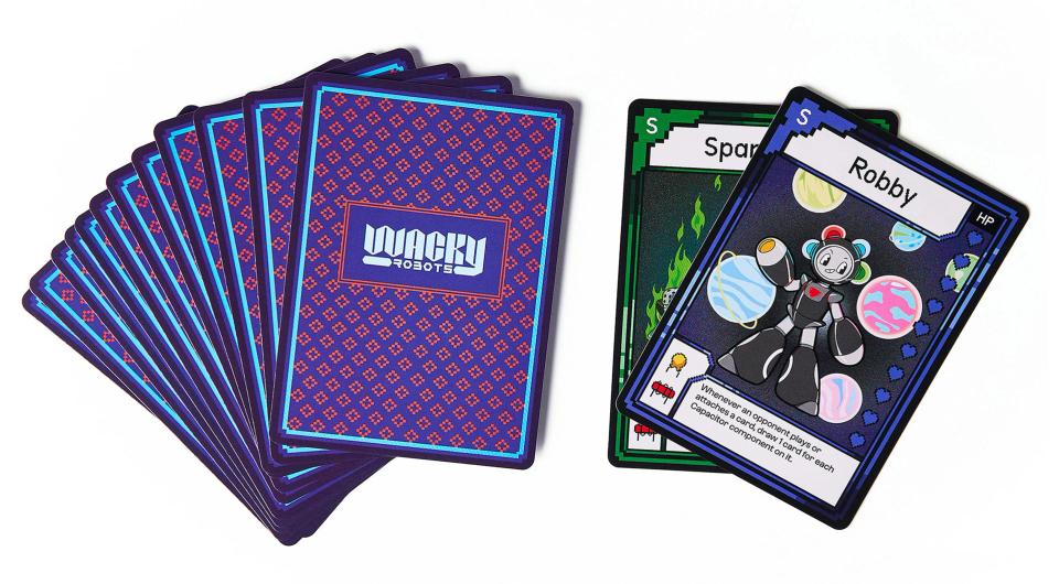 CircuitMess Bit Expansion Robby cards on a white background.