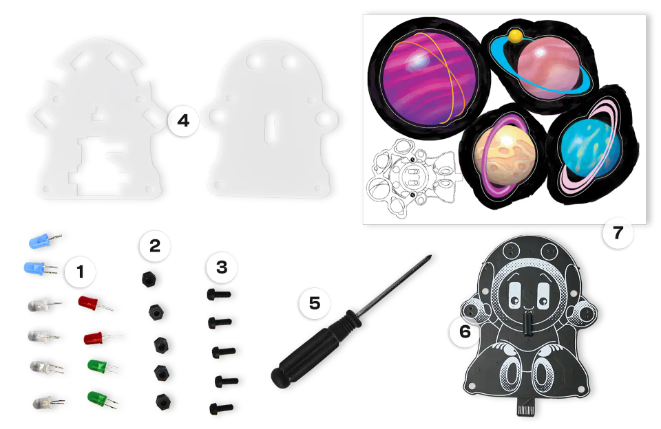 CircuitMess Robby components