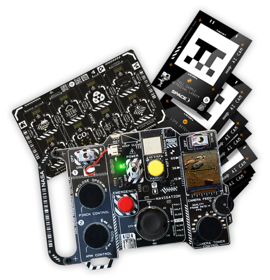 Addons for CircuitMess NASA Mars Rover on a transparent background
