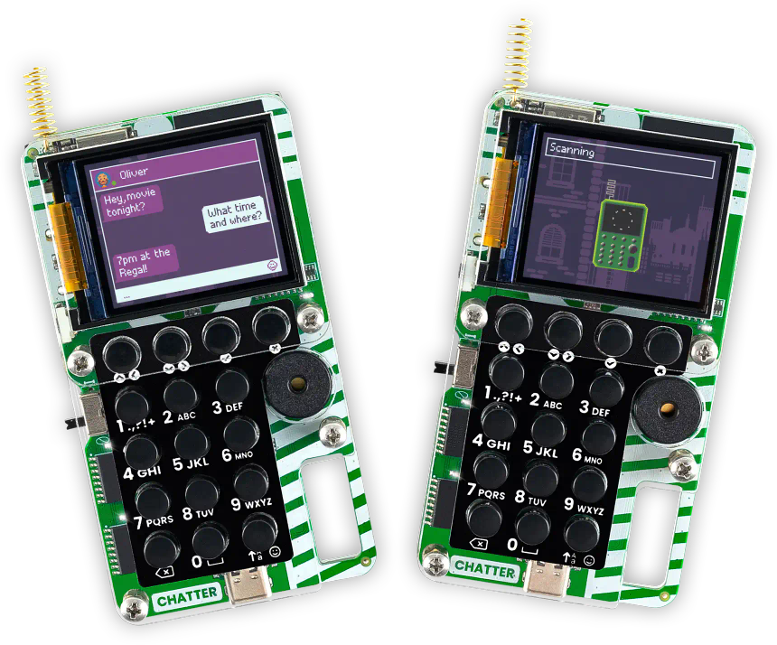 CircuitMess Chatter on a transparent background