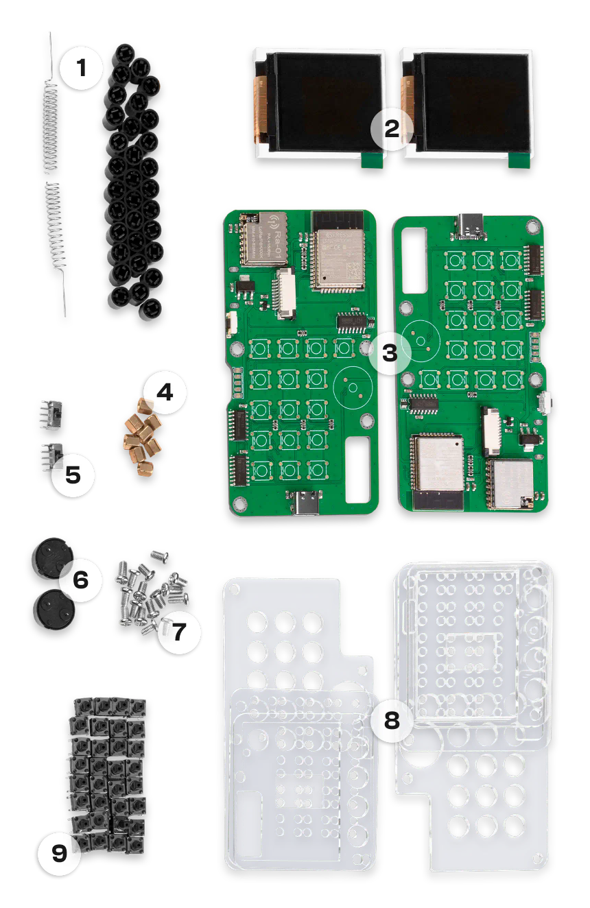 CircuitMess Chatter components