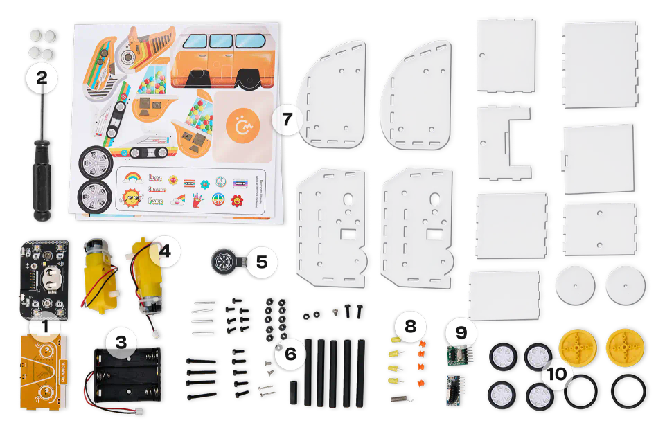 CircuitMess Planck components