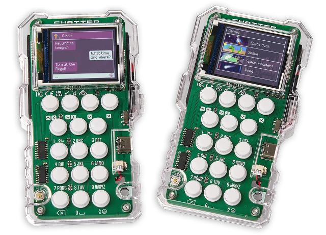 CircuitMess Chatters on a transparent background