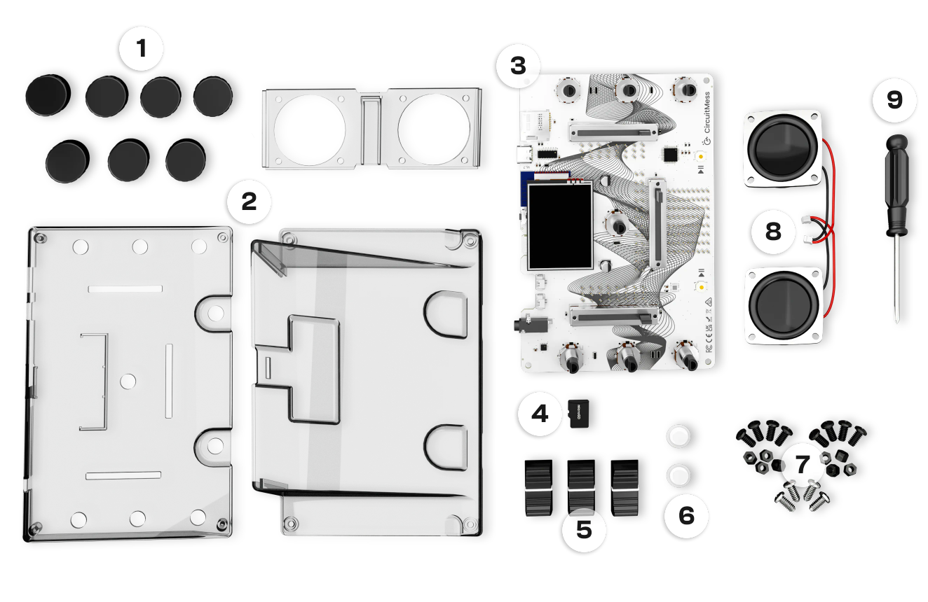 CircuitMess Jay-D 2.0 components