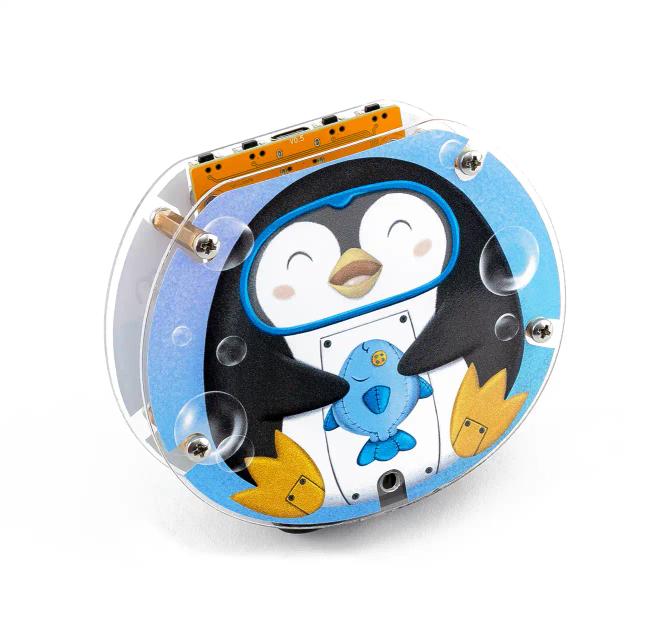 The back of CircuitMess Codee on a white background