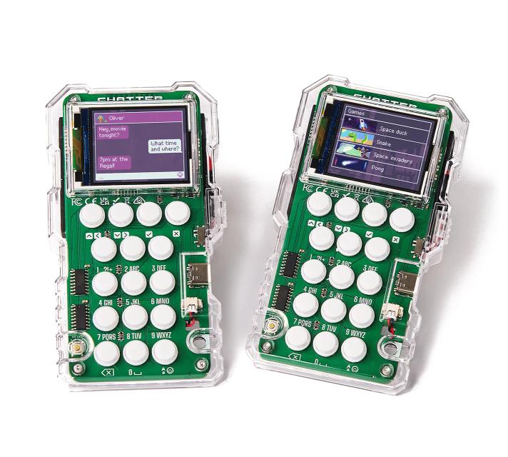 CircuitMess Chatters on a white background
