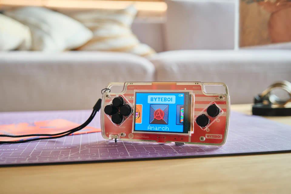 CircuitMess ByteBoi on a table