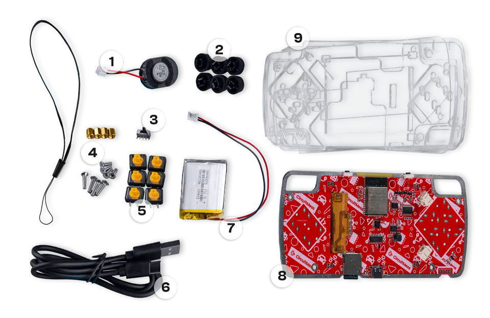 CircuitMess ByteBoi components