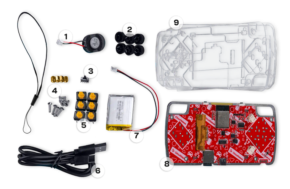 CircuitMess ByteBoi components