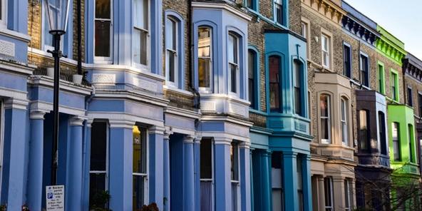 street of terraced houses